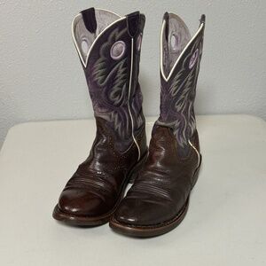 Ariat Heritage Roughstock Style 10001596 Purple Womens Cowboy Cowgirl Boot 7.5 B